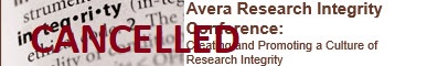 Avera Research Integrity Conference Banner